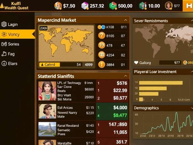 Kulfi Wealth Quest market interface showing investment options